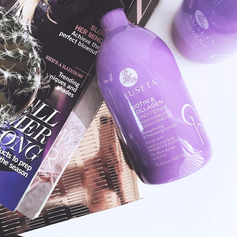 L LUSETA Luseta Biotin & Collagen Conditioner Thickening for Hair Loss & Fast Hair Growth - Infused with Argan Oil to Repair Damaged Dry Hair - Sulfate Free Paraben Free 16.9oz - Image 2